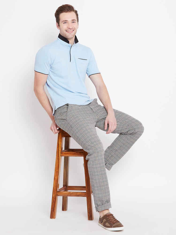 JUMP USA Men Blue Polo T-Shirt - JUMP USA