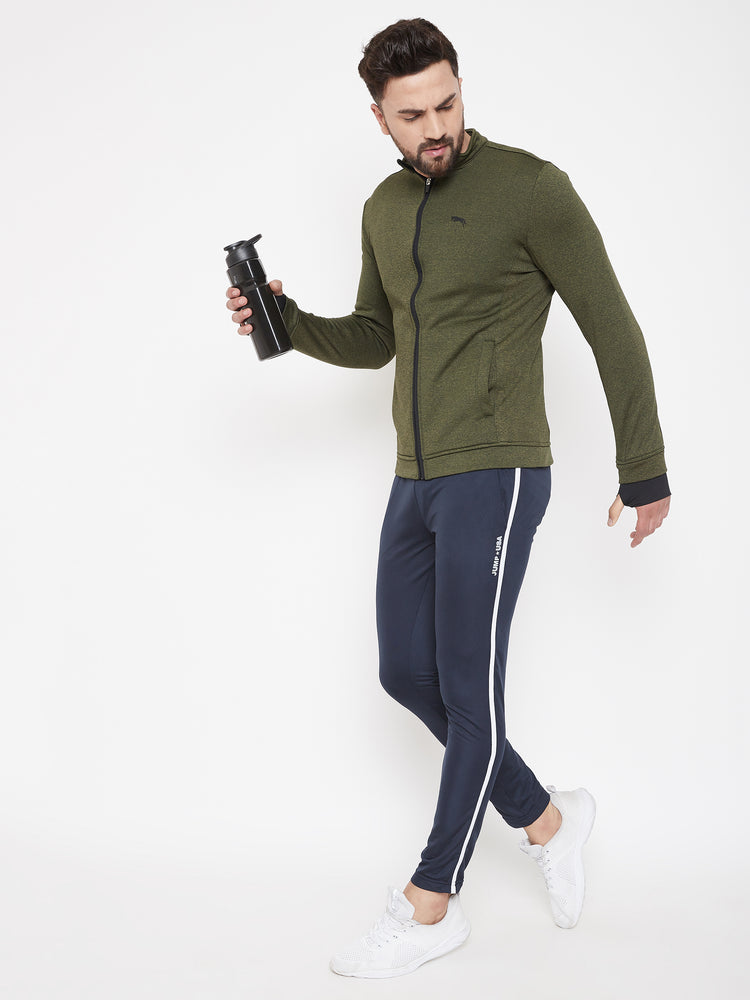 JUMP USA Men Navy Blue Solid Track Pant - JUMP USA