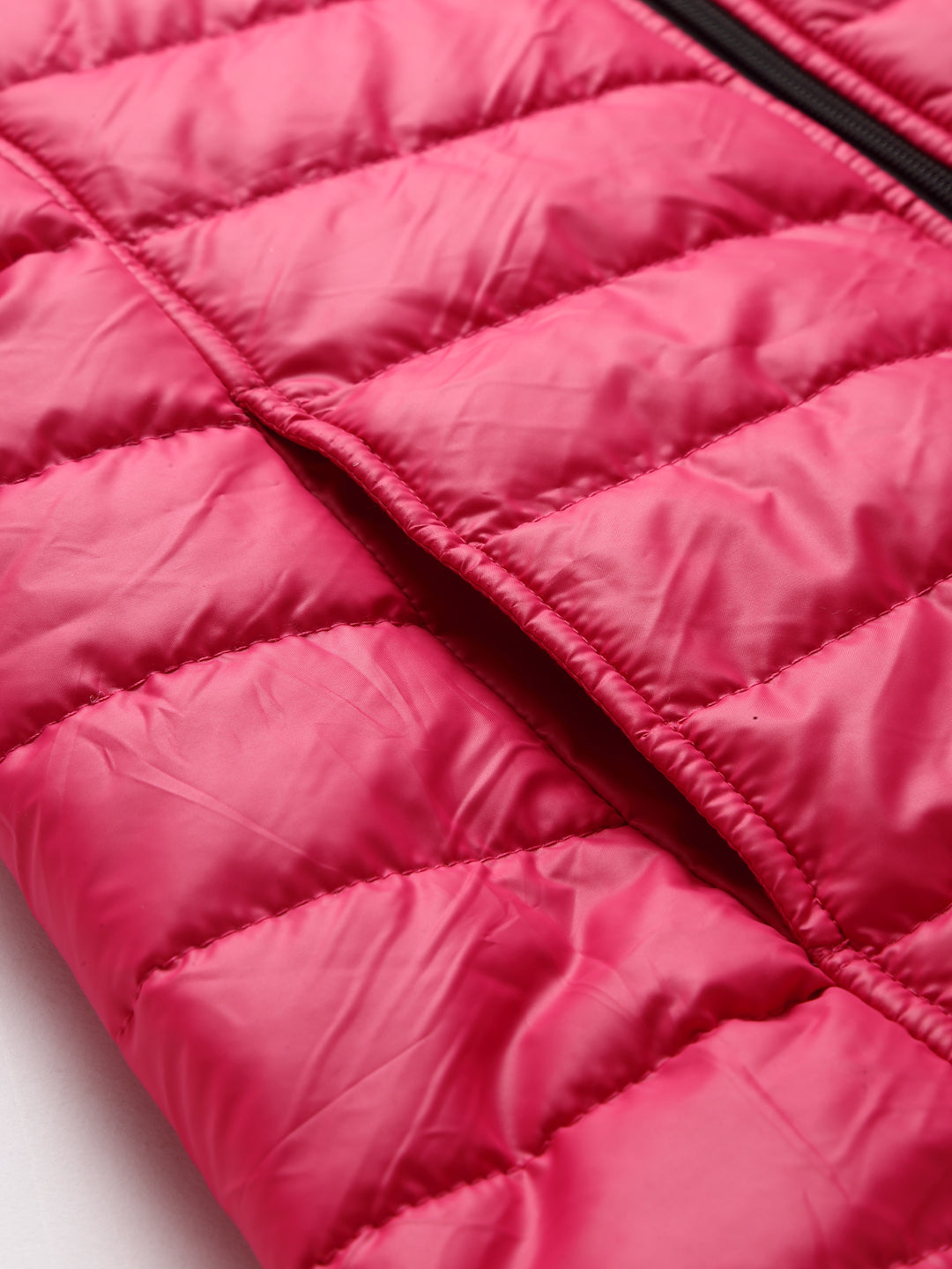 JUMP USA Women Pink Solid Active Wear Jacket With Hood