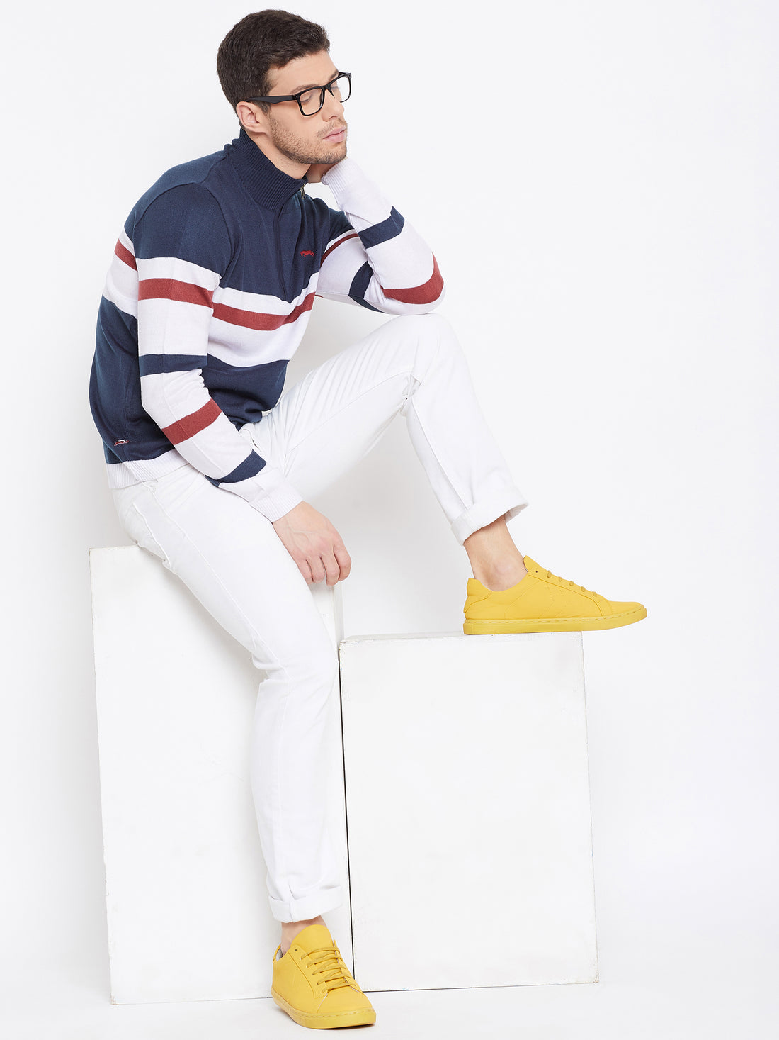 Men Regular Fit Cotton Casual Lightweight Sweater - JUMP USA (1568779501610)