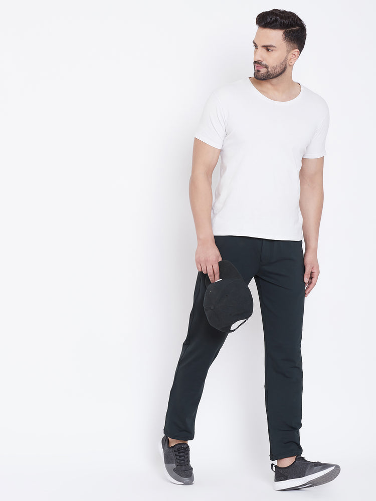 JUMP USA Men Black Solid Sports Track Pant - JUMP USA