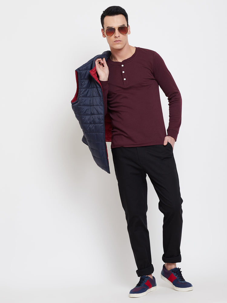 JUMP USA Men Black Casual Slim Fit Trousers - JUMP USA