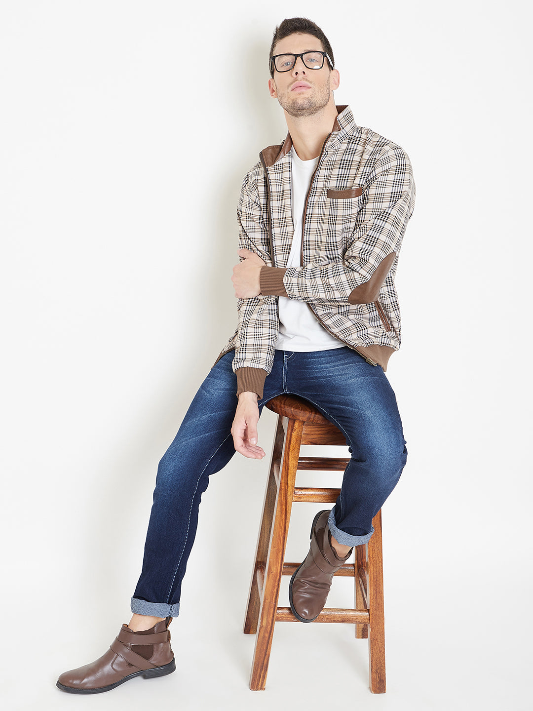 Men Full Sleeve Cotton Zipper Jacket - JUMP USA (1568785203242)