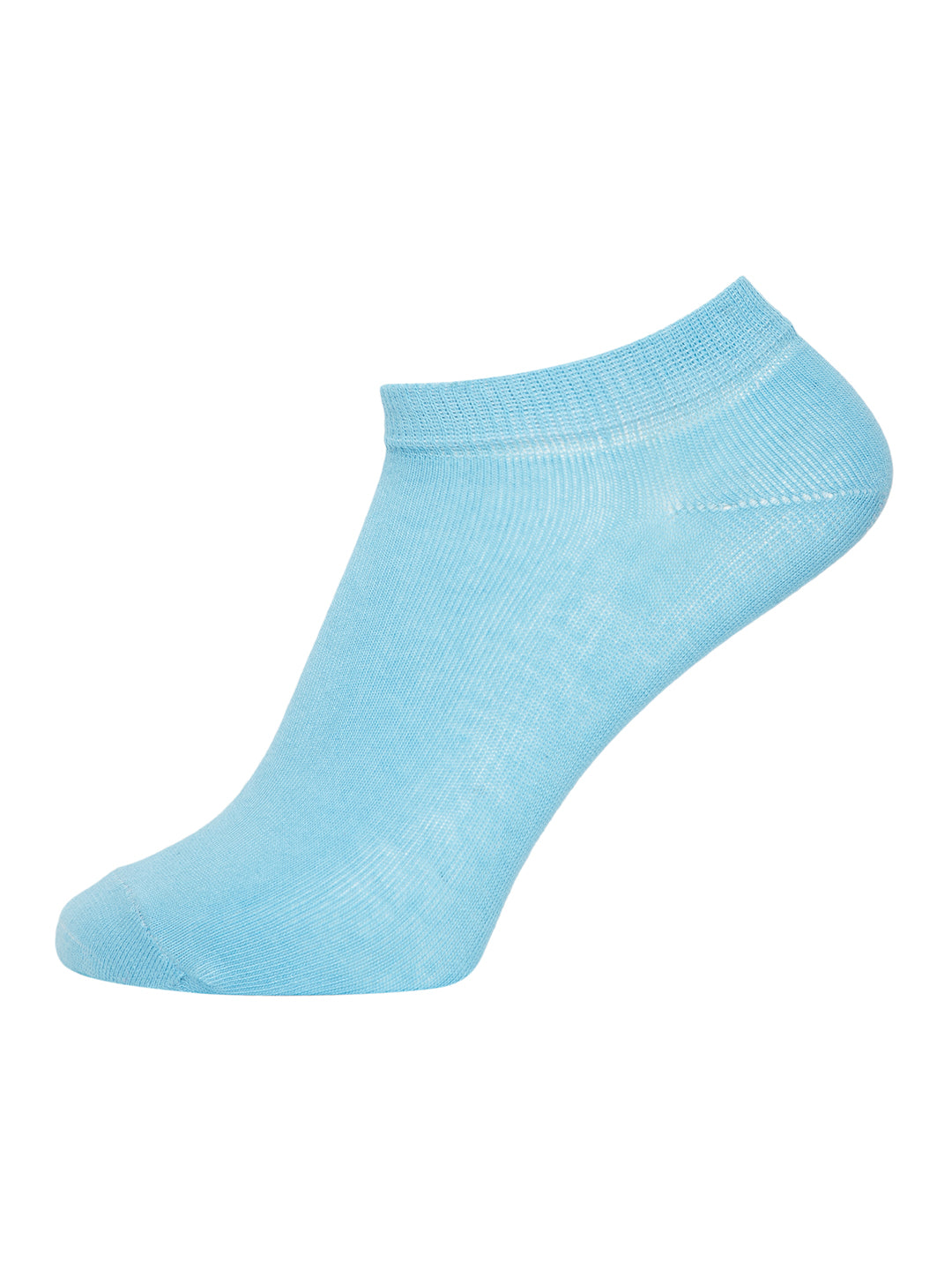 JUMP USA Women Ankle Length Pack of 3 Socks_Cream_Pink_Blue