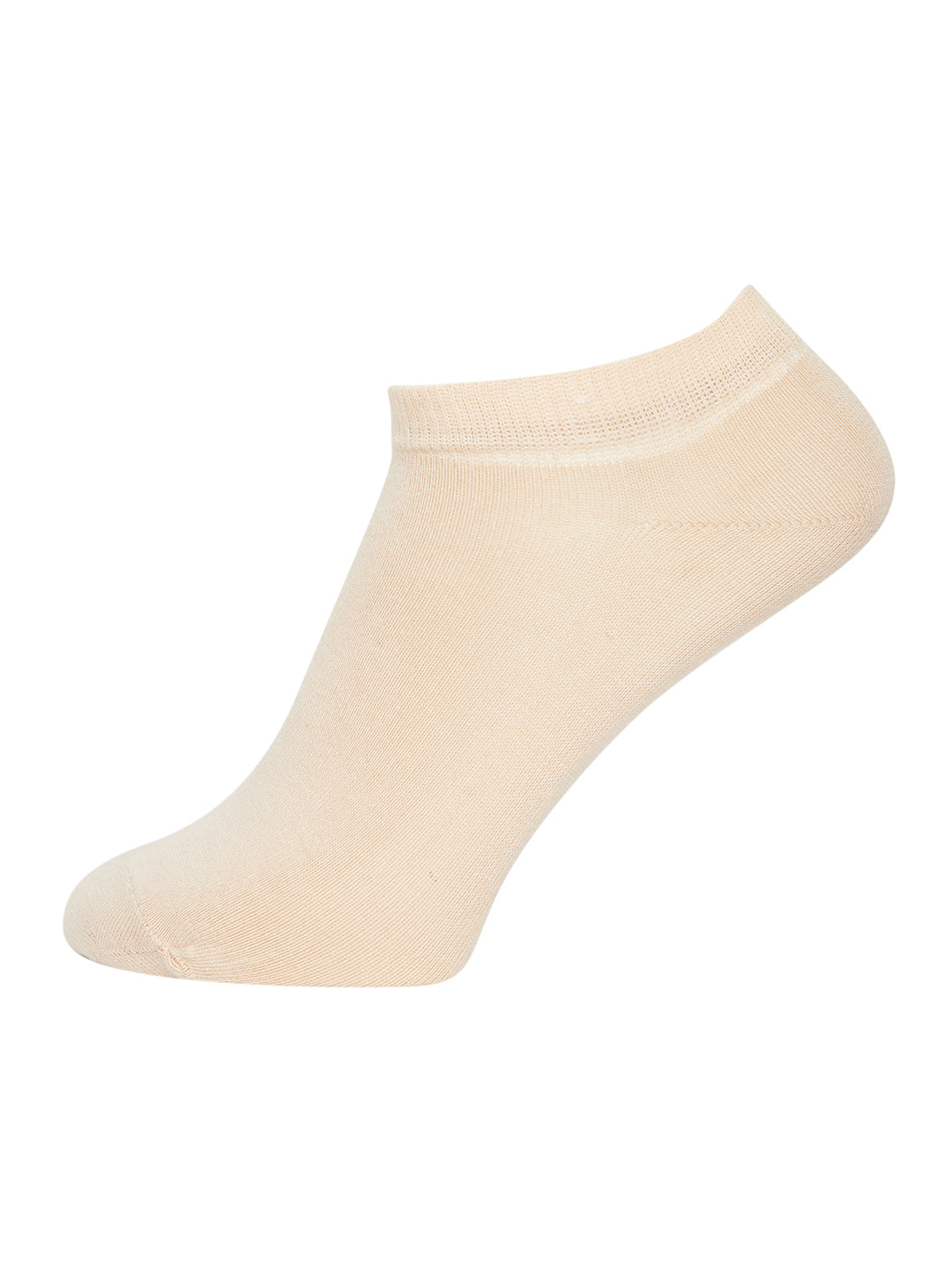 JUMP USA Women Ankle Length Pack of 3 Socks_Cream_Pink_Blue