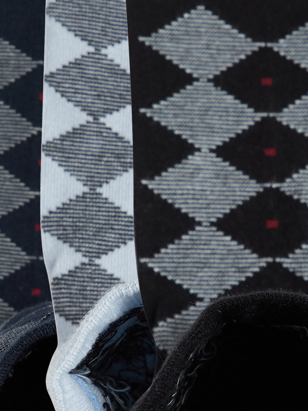 JUMP USA Men Calf Length Pack of 3 Socks_Blue_Black_Blue