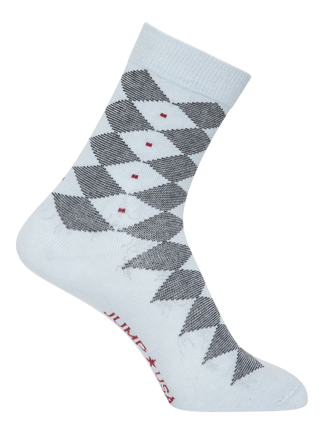 JUMP USA Men Calf Length Pack of 3 Socks_Blue_Black_Blue