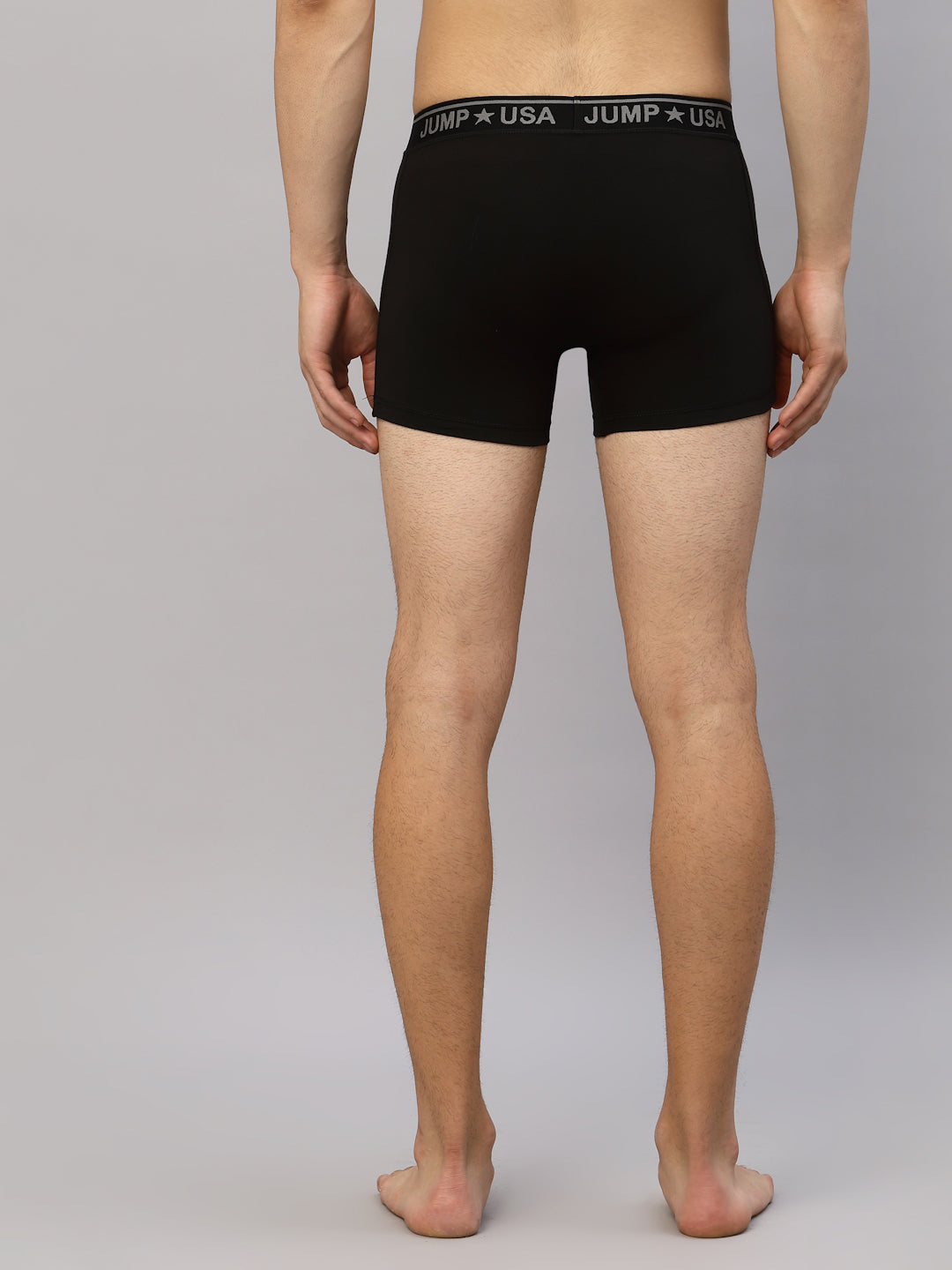 JUMP USA Men Black SOLID TRUNKS