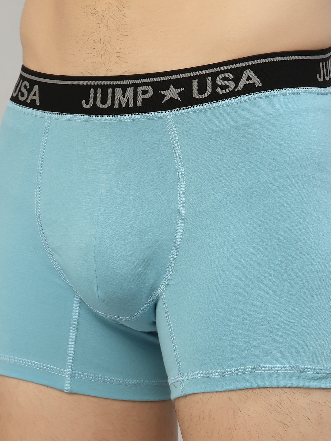 JUMP USA Men Sky Blue SOLID TRUNKS
