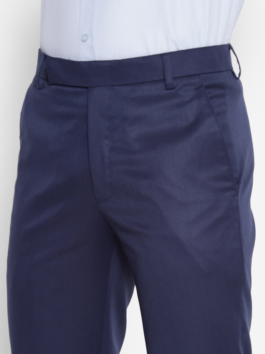 JUMP USA Men Teal Casual Regular Fit Trousers - JUMP USA