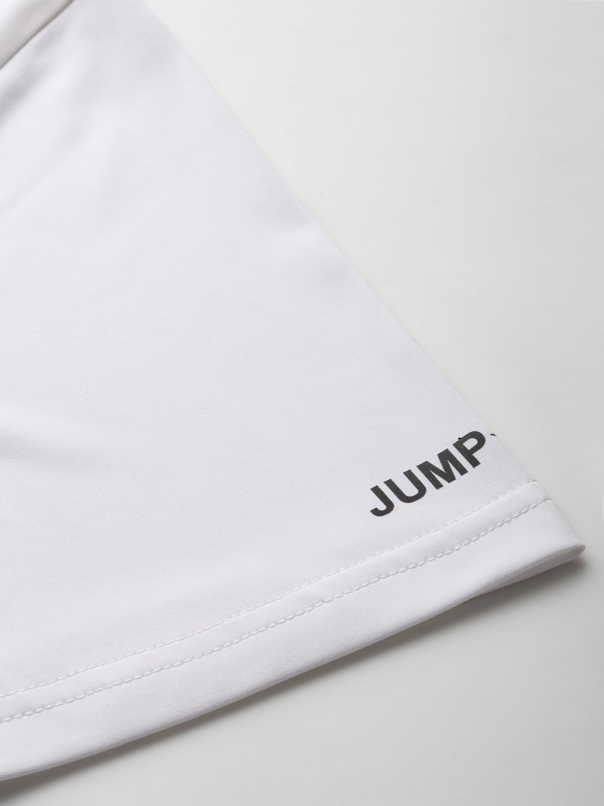 JUMP USA Mens White Typography Printed Polyester T-shirt