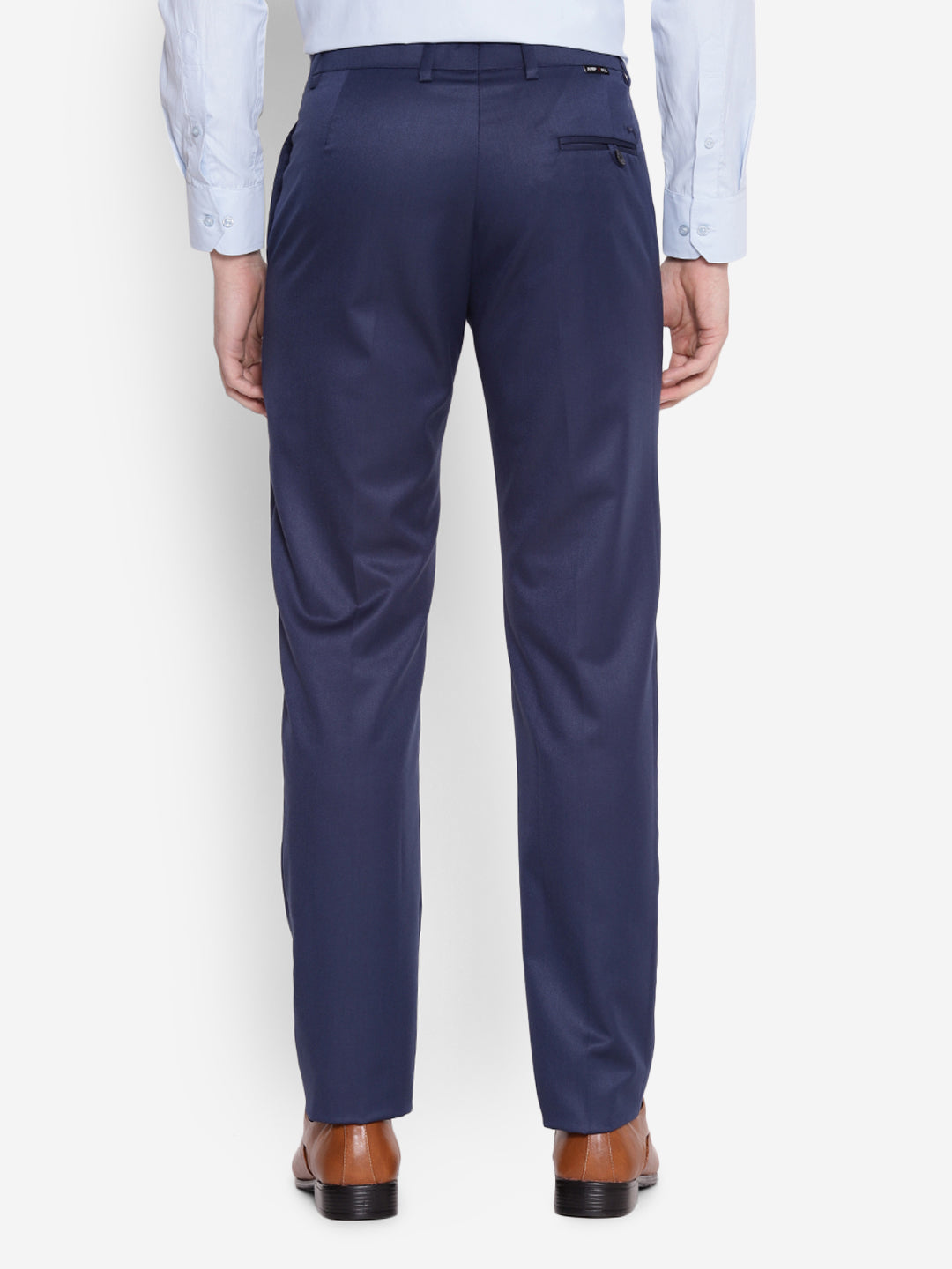 JUMP USA Men Teal Casual Regular Fit Trousers - JUMP USA