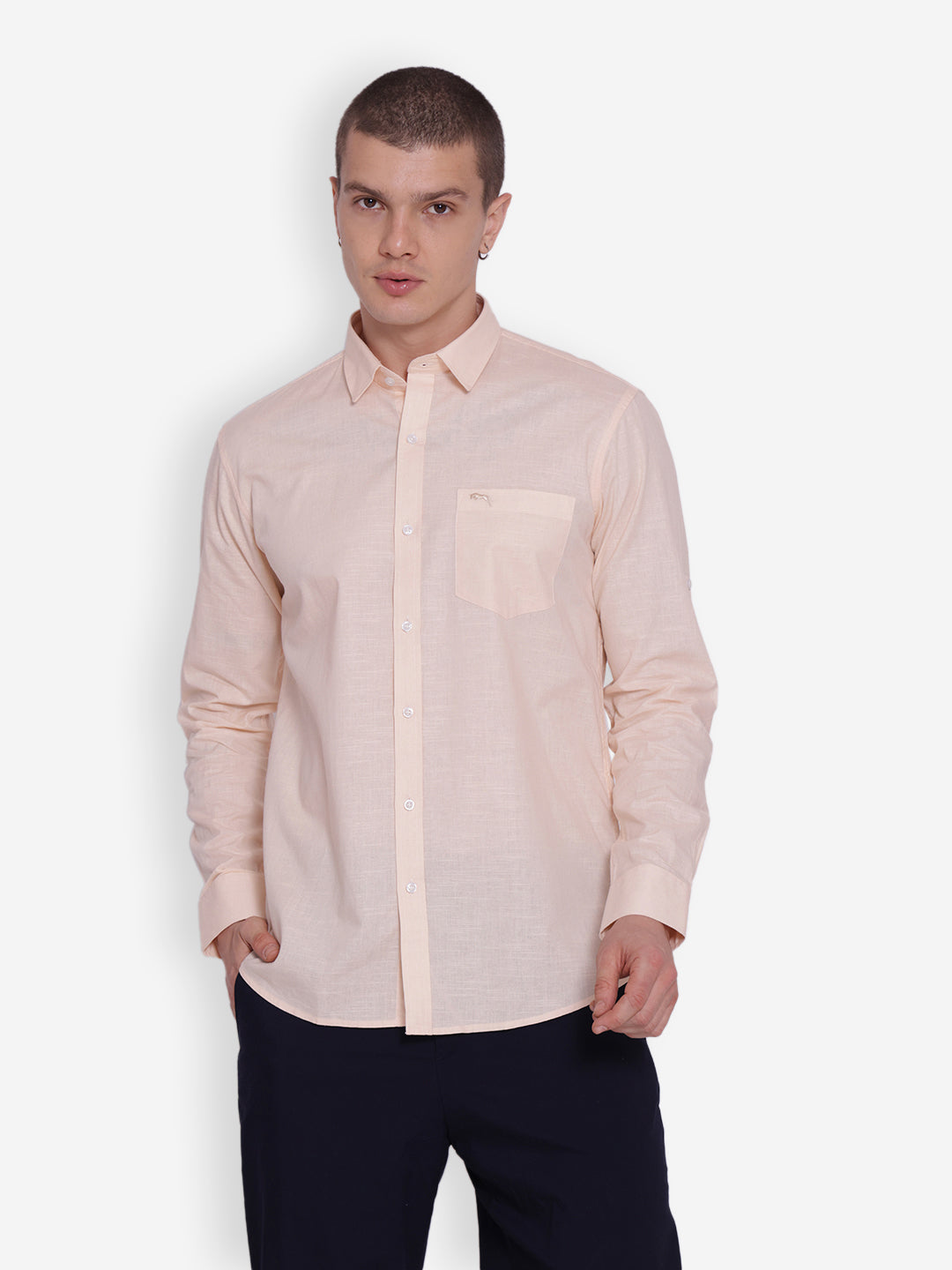 JUMP USA Men Solid Cotton Casual Shirts - JUMP USA