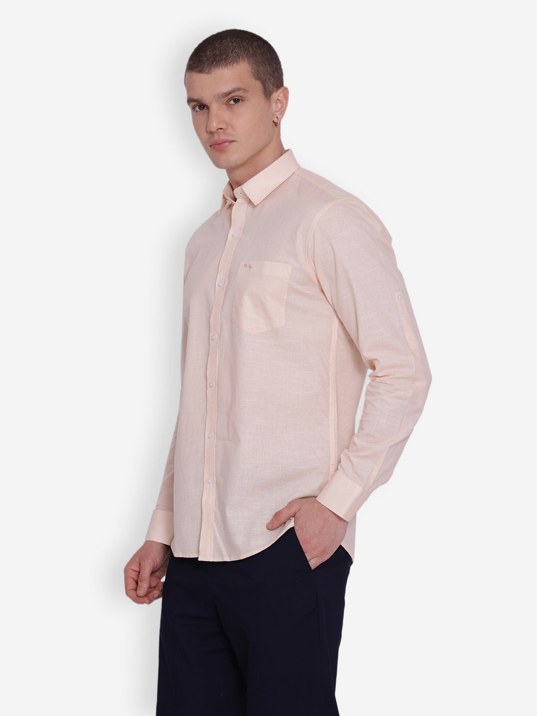 JUMP USA Men Solid Cotton Casual Shirts - JUMP USA