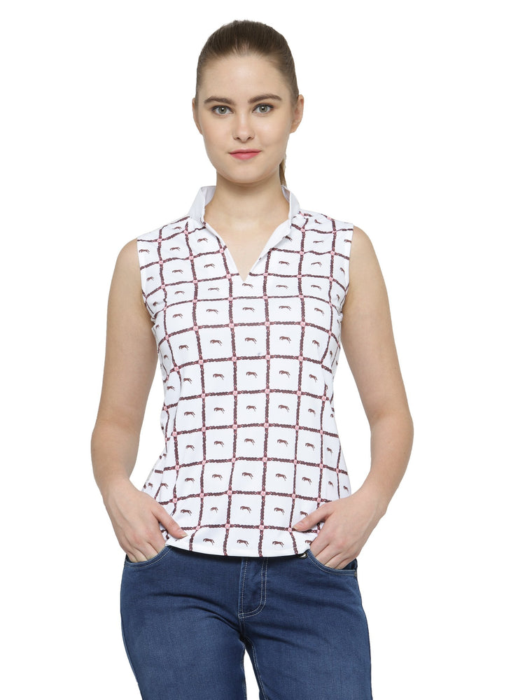 Women Sleeveless Collor Top - JUMP USA (1568774979626)