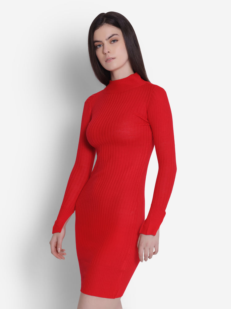 JUMP USA Women Red Turtle Neck Sweaters
