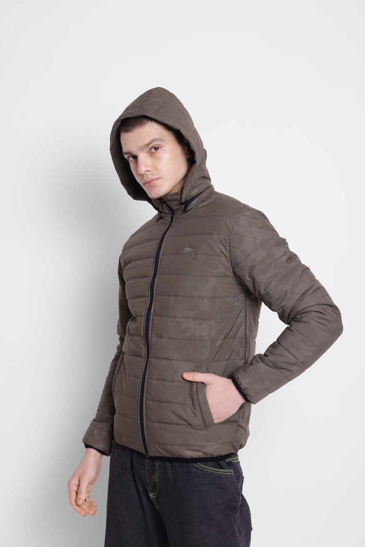 JUMP USA Men Rapid-Dry Solid Sporty Jackets With Hood