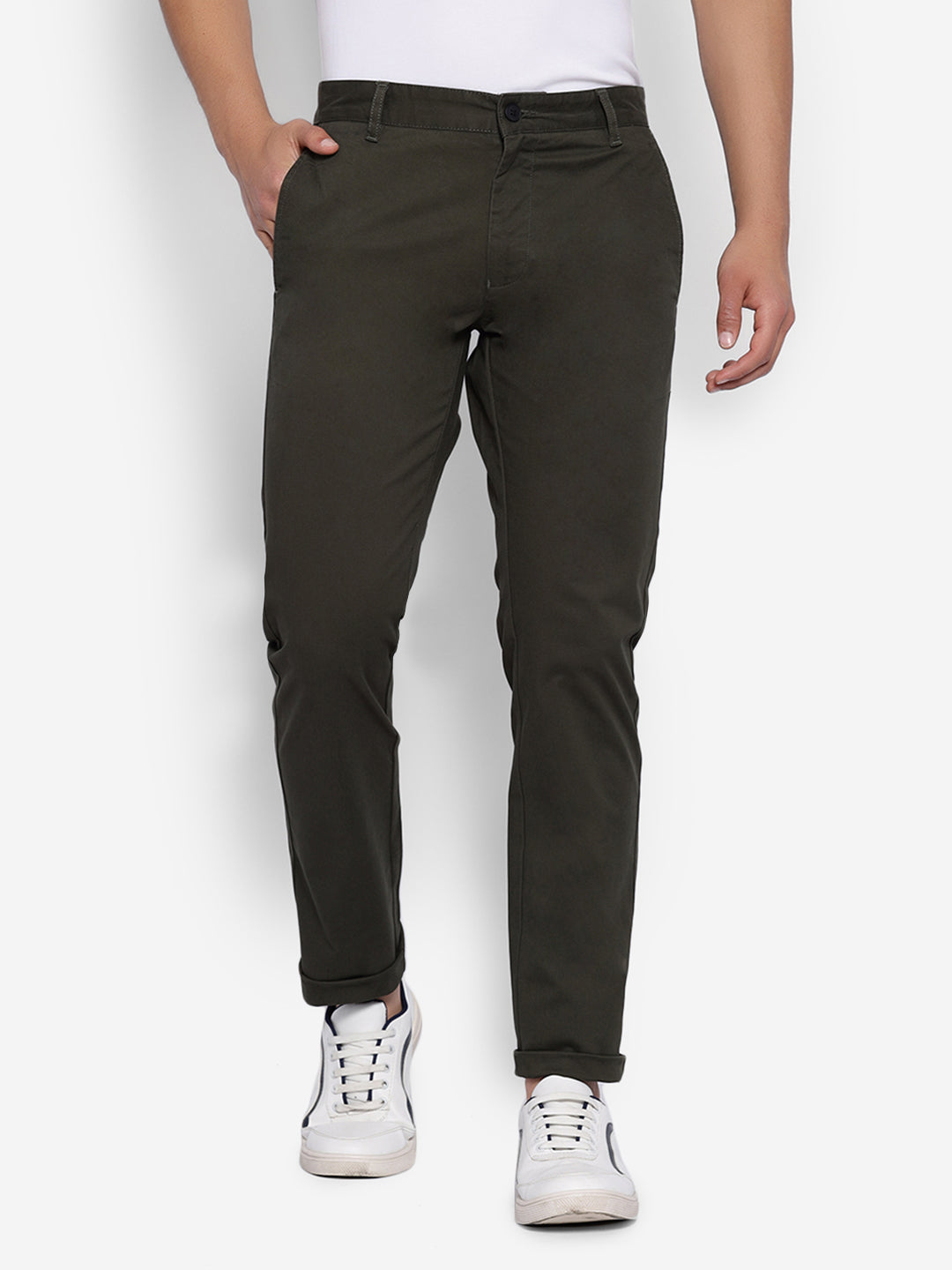 JUMP USA Men's Premium Slim Fit Sustainable Chinos