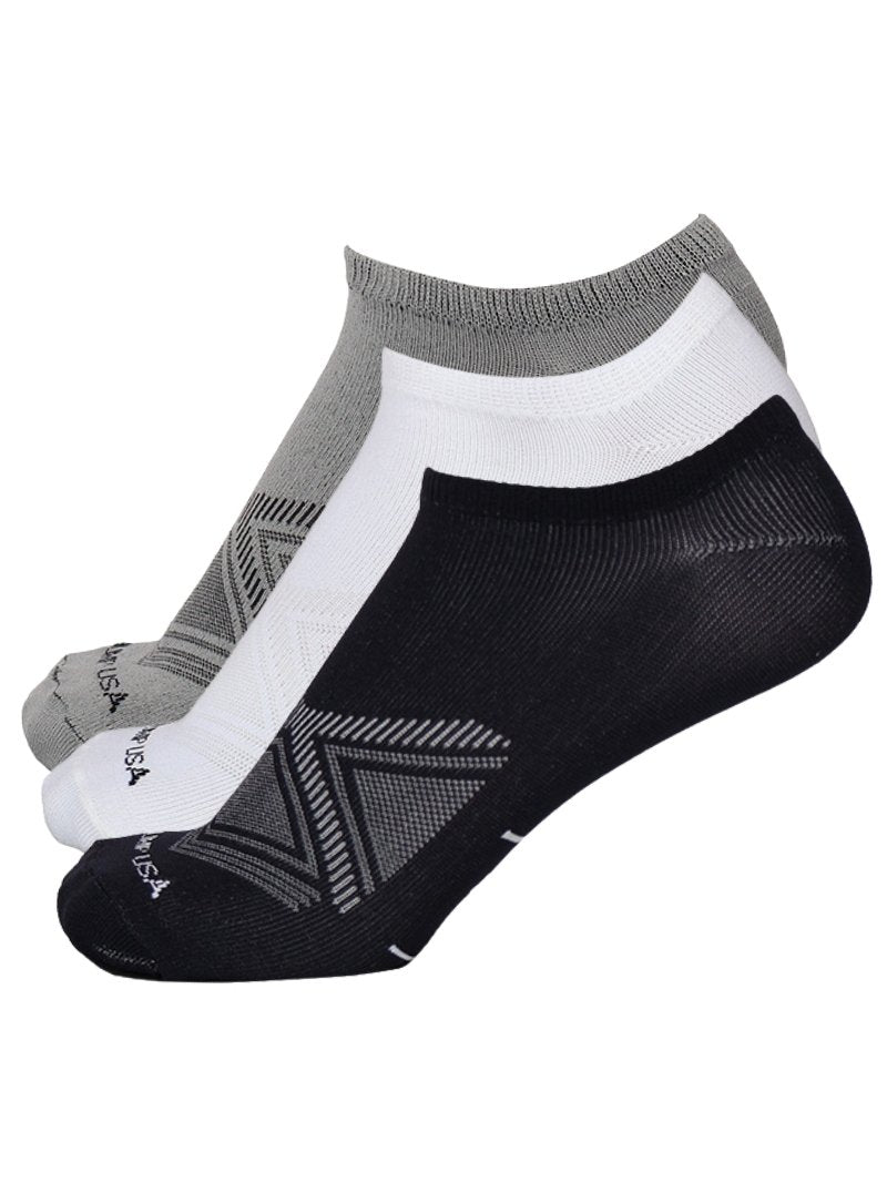 Jump USA AeroCool No-Show Socks (Set of 3)
