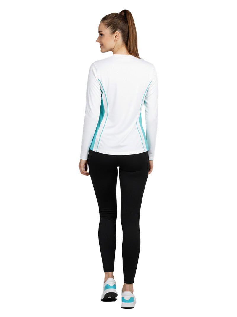 JUMP USA Women’s Quick-Dry Long Sleeve Sports T-Shirt for Running & Gym