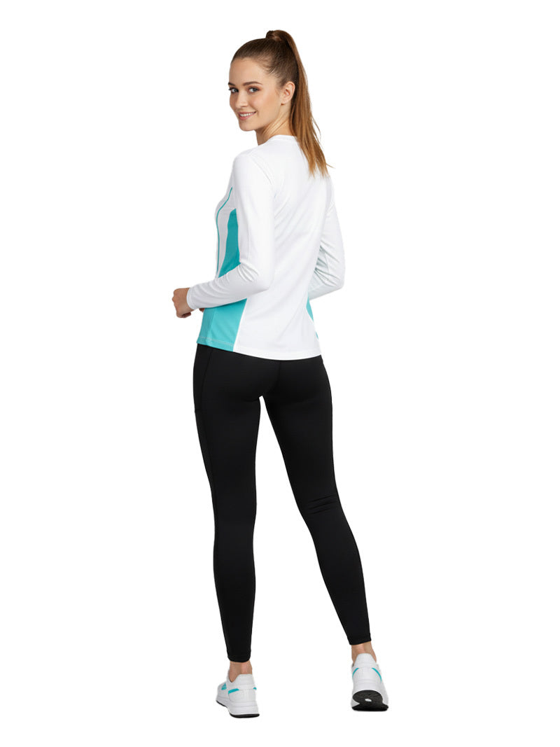 JUMP USA Women’s Quick-Dry Long Sleeve Sports T-Shirt for Running & Gym