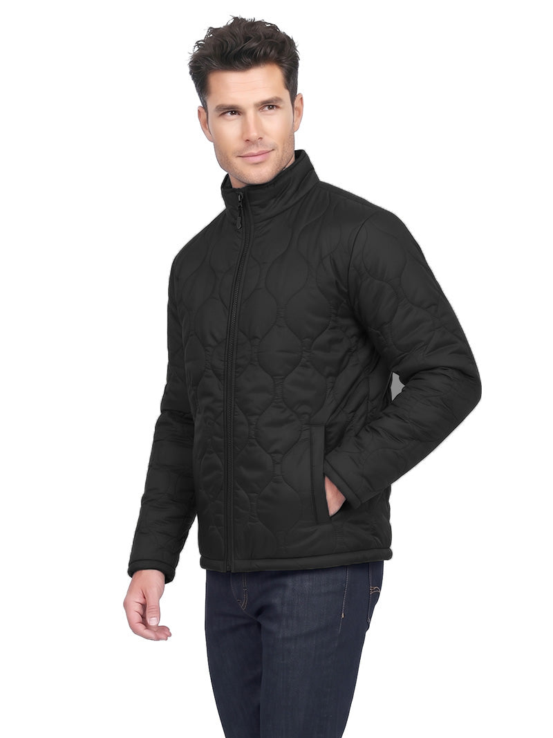 Jump USA Men's Mock Collar Quilted Jacket