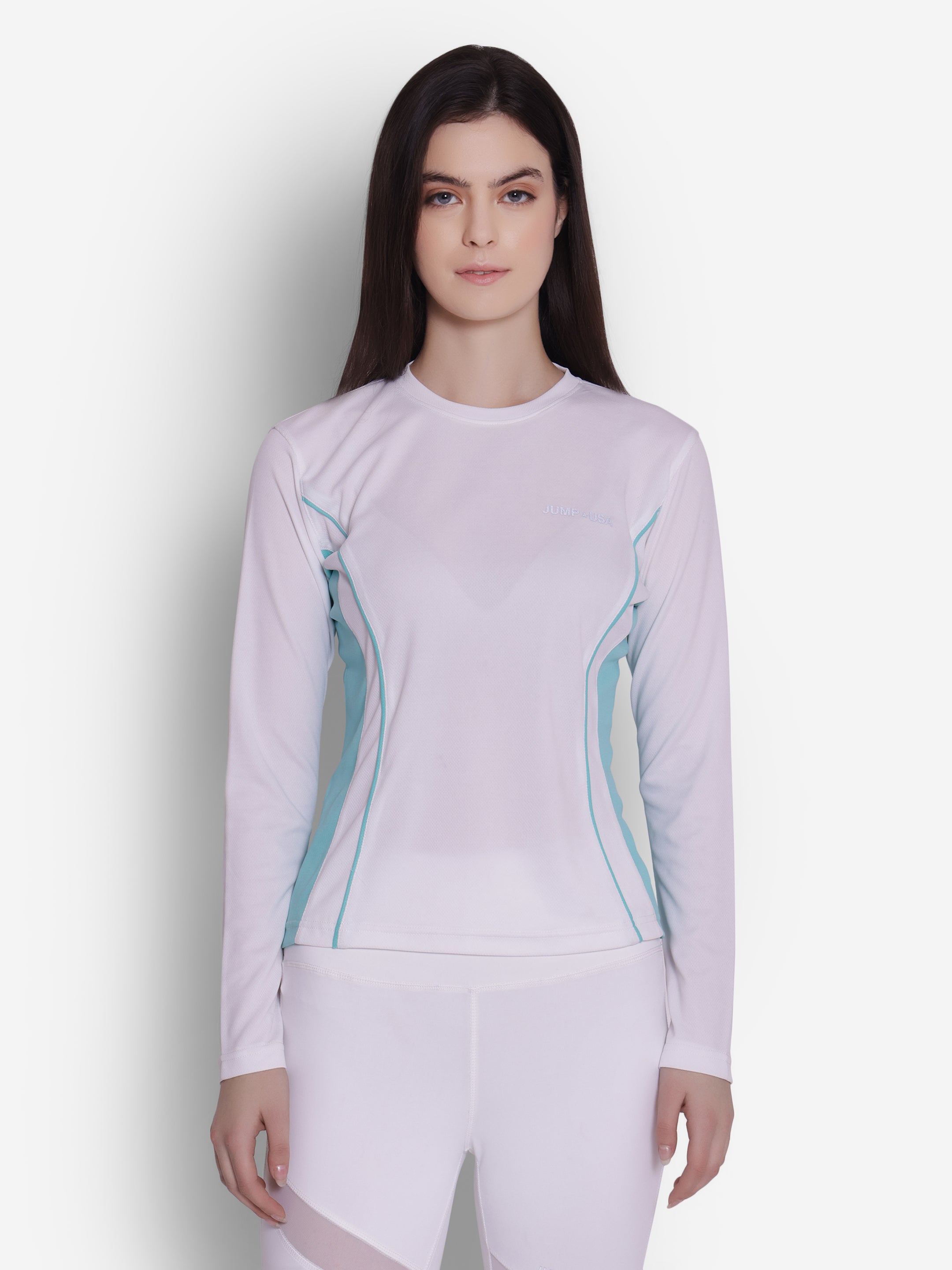 JUMP USA Ladies Round-Neck Full Sleeve T-shirt