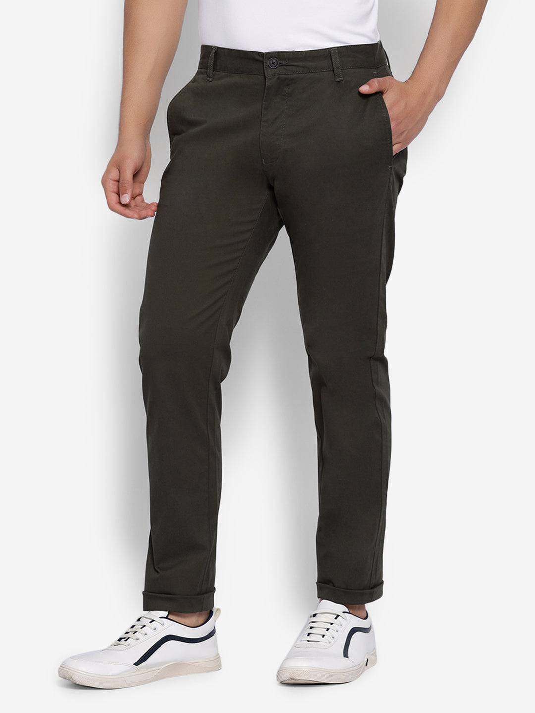 JUMP USA Men's Premium Slim Fit Sustainable Chinos