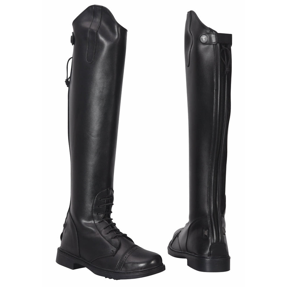 TuffRider Ladies Starter Back Zip Field Boots in Synthetic Leather - Breeches.com