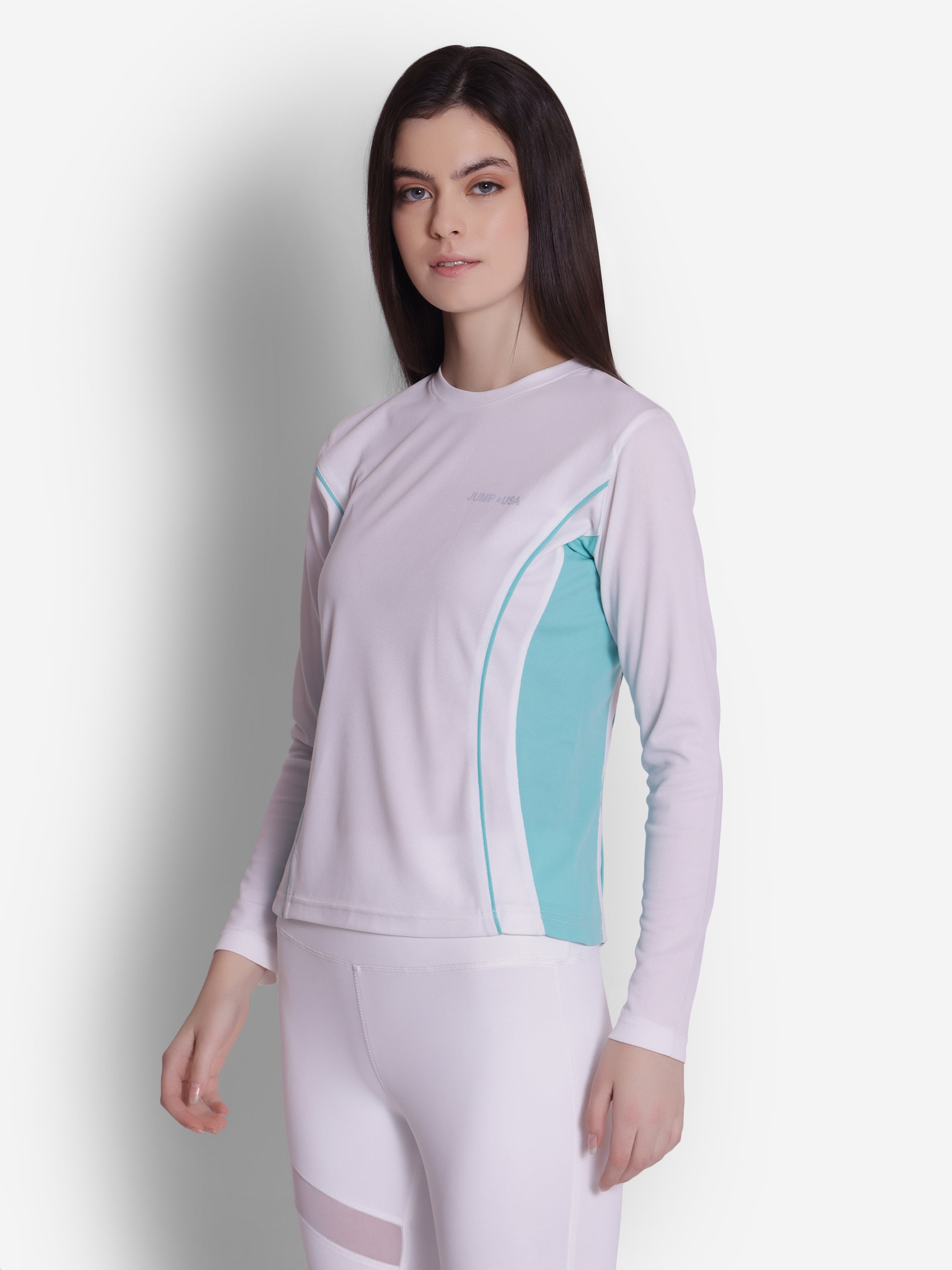JUMP USA Ladies Round-Neck Full Sleeve T-shirt