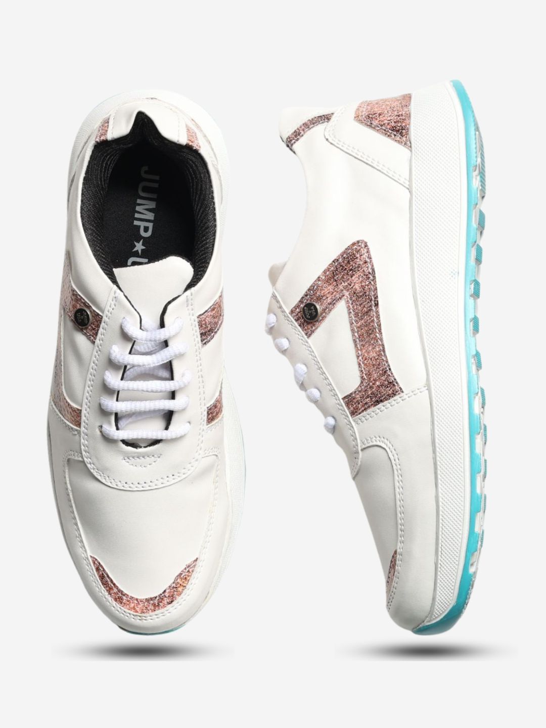 JUMP USA Women's White Sports Running Shoes
