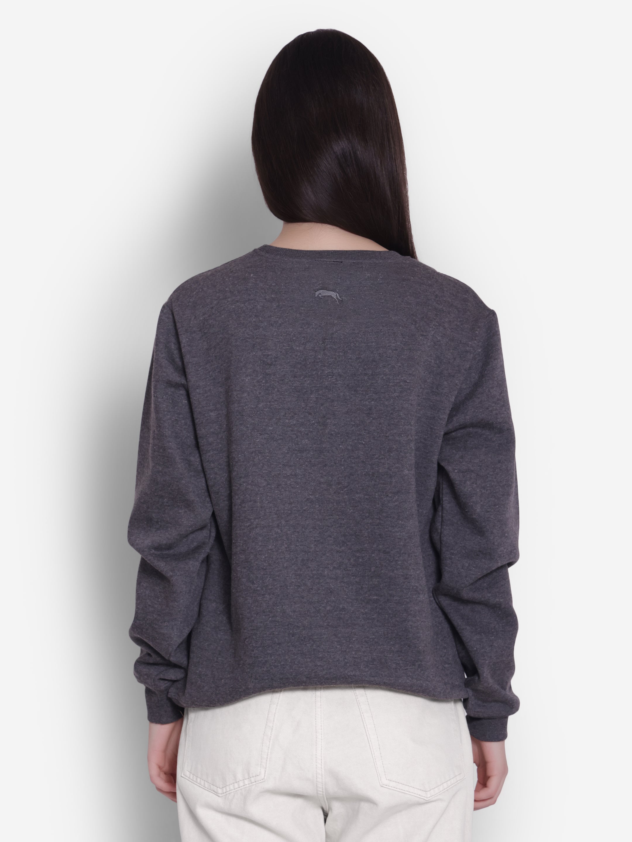 JUMP USA Women Solid Pullover Sweatshirt