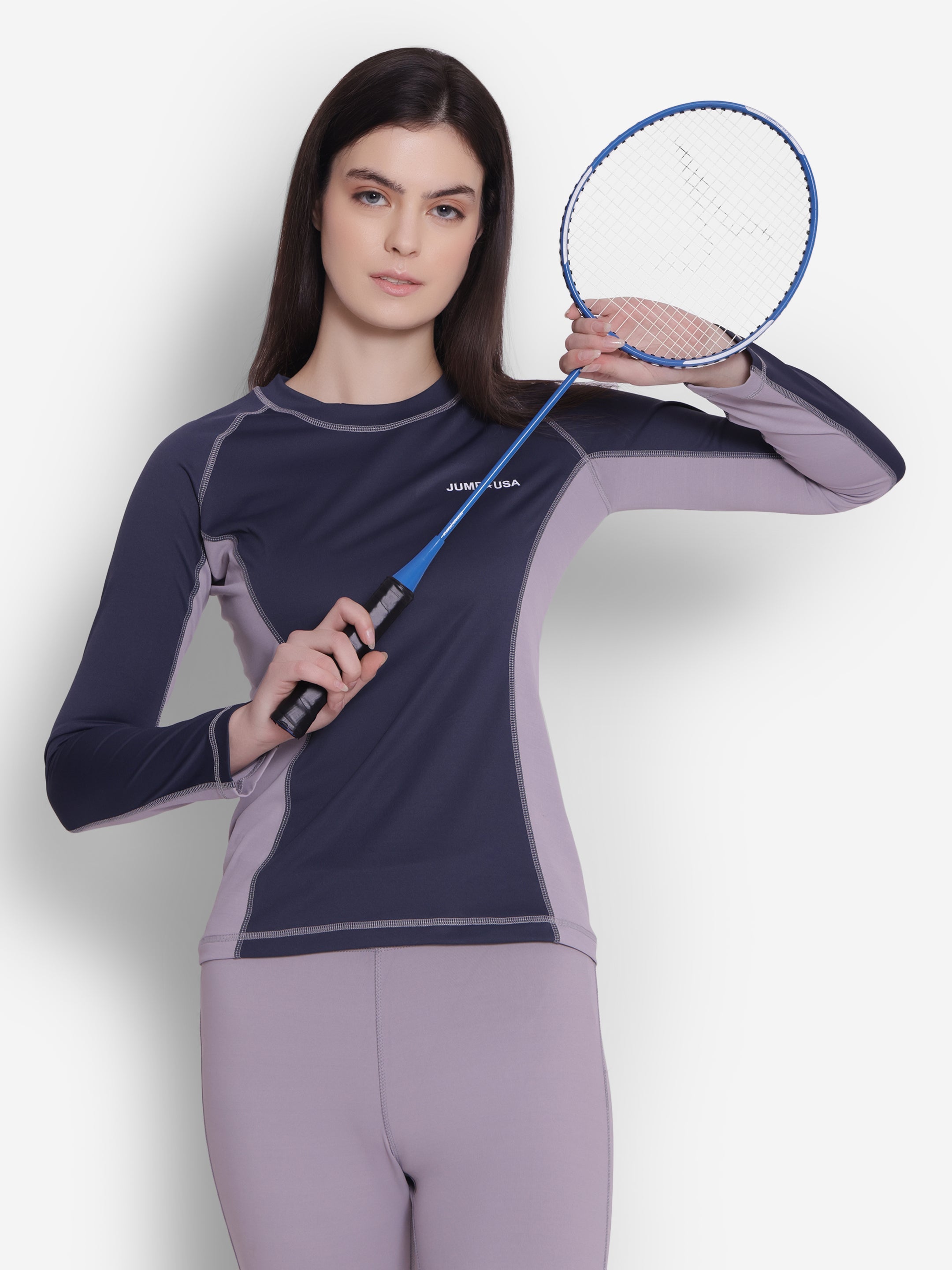 JUMP USA Full-Sleeves Round-Neck T-Shirt For Women