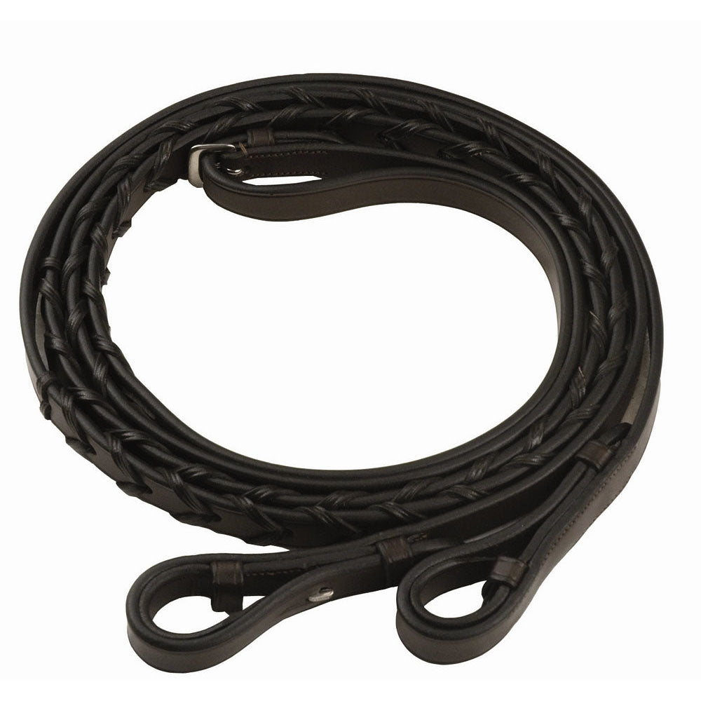 Henri de Rivel Advantage Extra Long Flat Laced Reins - Breeches.com