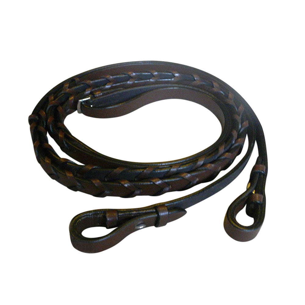 Henri de Rivel Advantage Extra Long Flat Laced Reins - Breeches.com