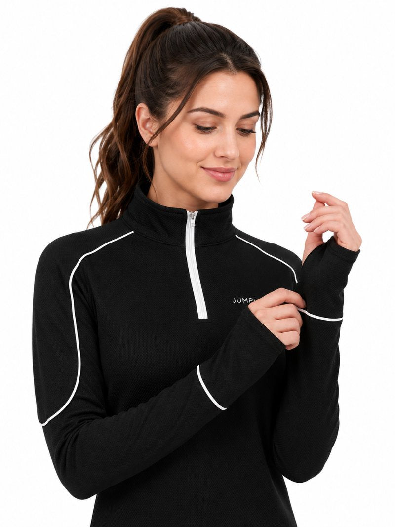 JUMP USA Ladies ActiveLine Zip T-Shirt