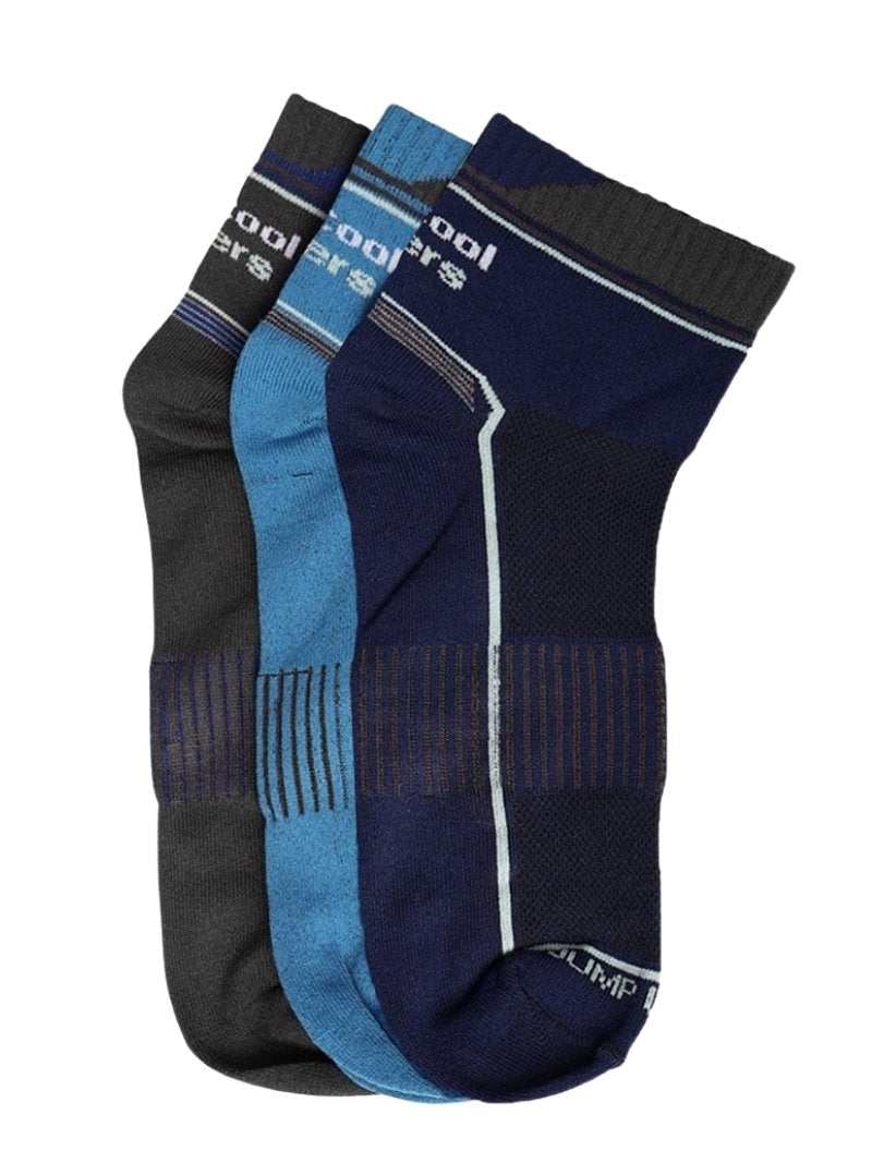 Jump USA AeroCool Trainers Socks (Set of 3)