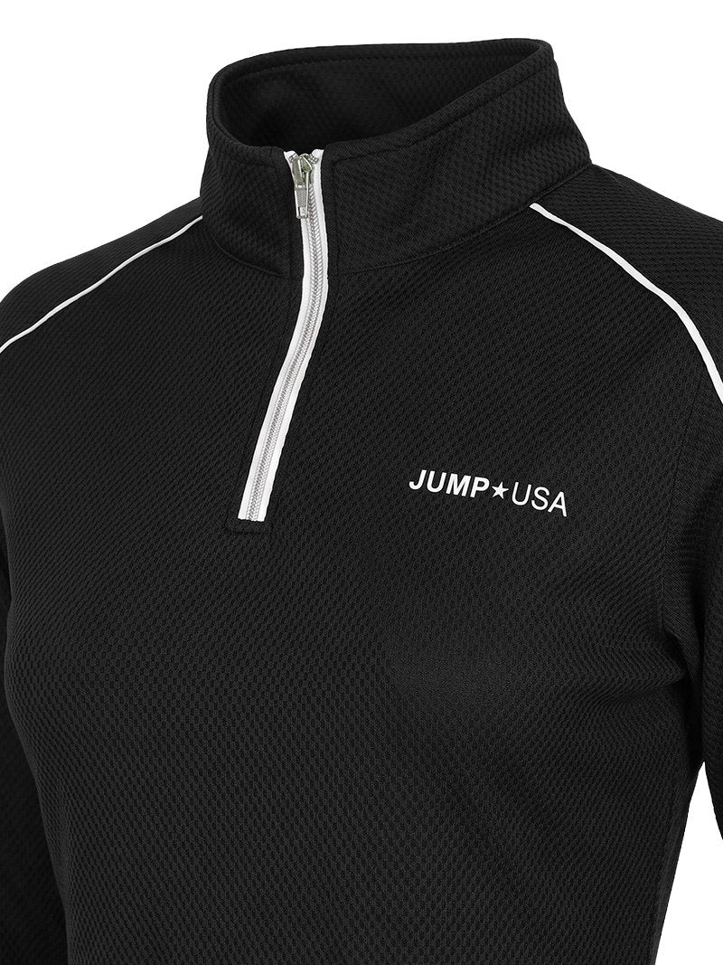 JUMP USA Ladies ActiveLine Zip T-Shirt