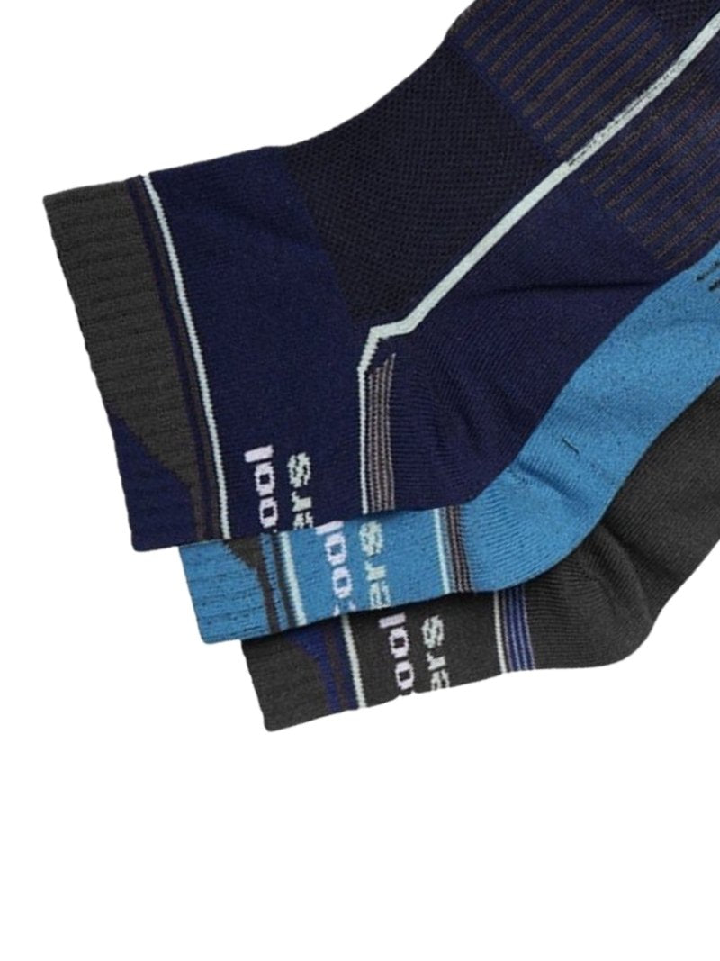 Jump USA AeroCool Trainers Socks (Set of 3)