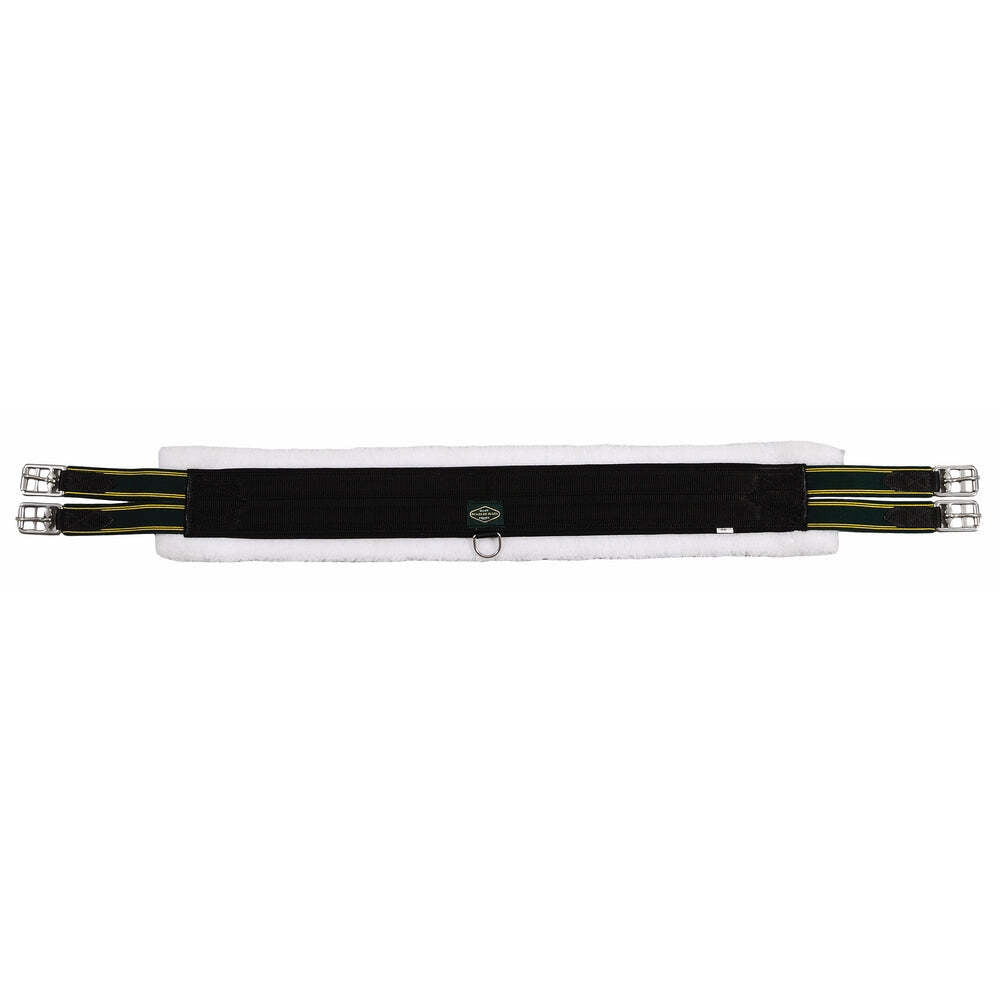 Henri de Rivel Synthetic Fleece Girth-Black - Breeches.com