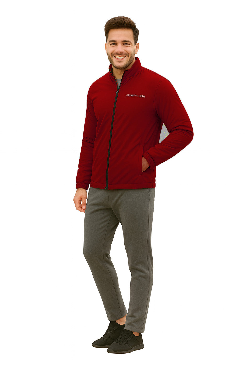 JUMP USA Men's Zip-Up Winter Jacket