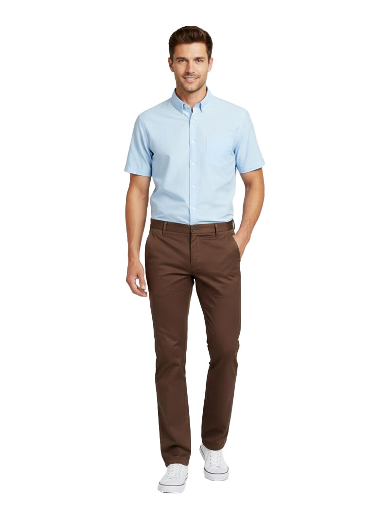 JUMP USA Men's Premium Slim Fit Sustainable Chinos