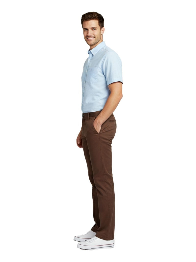 JUMP USA Men's Premium Slim Fit Sustainable Chinos
