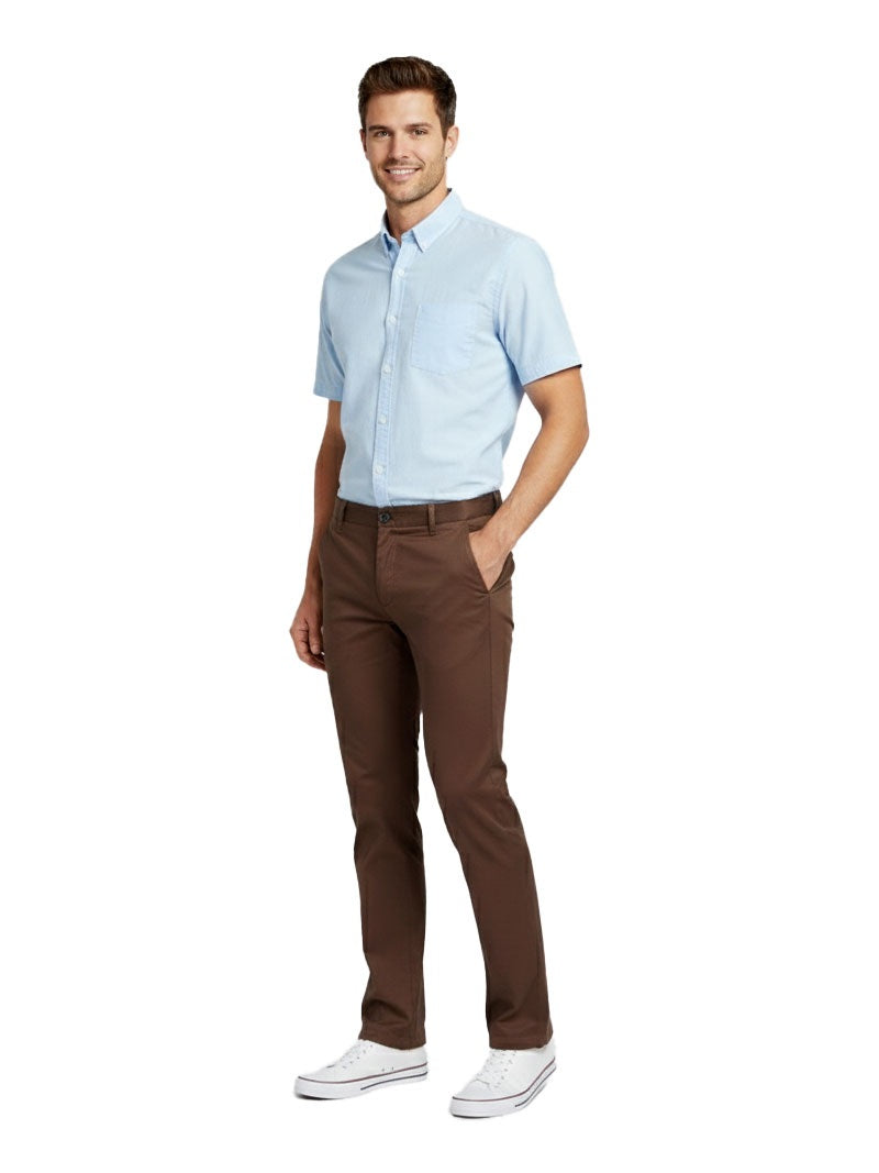 JUMP USA Men's Premium Slim Fit Sustainable Chinos