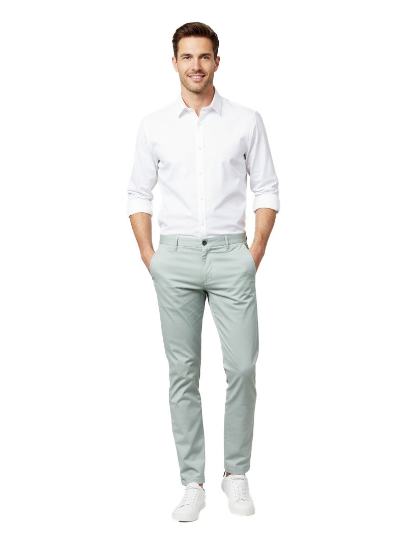 JUMP USA Men's Premium Slim Fit Sustainable Chinos