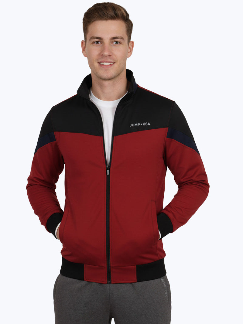 JUMP USA Men's Solid Active Wear Jacket