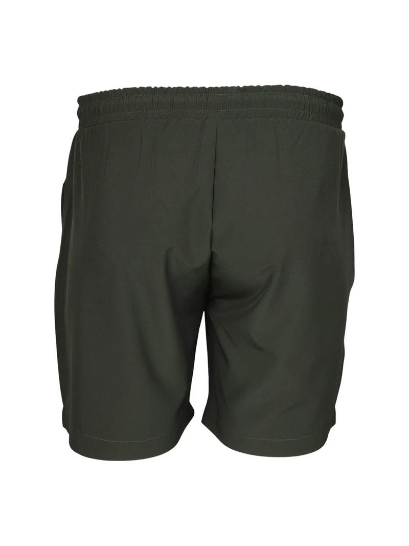 JUMP USA Men Olive Solid Regular Fit Sports Shorts