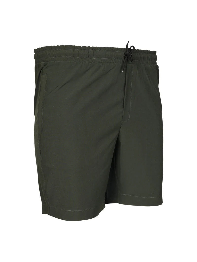 JUMP USA Men Olive Solid Regular Fit Sports Shorts