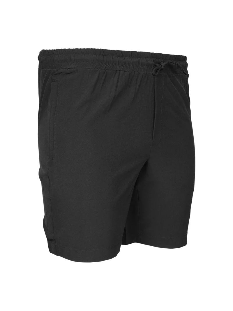 JUMP USA Men Black Solid Regular Fit Sports Shorts