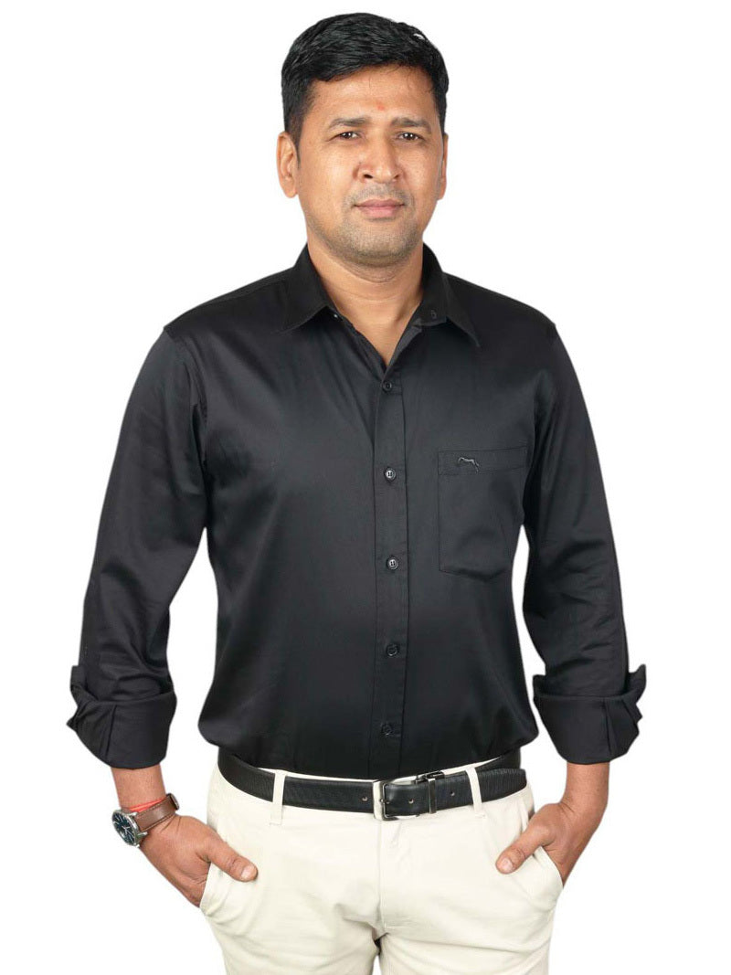 JUMP USA Men  Solid Cotton Formal Shirts